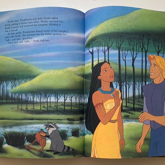 Pocahontas (1995, Hardcover, 1st Edition/Print) Vintage Walt Disney Picture Book - Picture 8 of 16